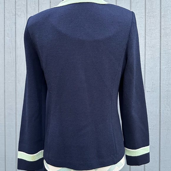 St. John 3 Piece Navy Blue Pant Set - Picture 9 of 16